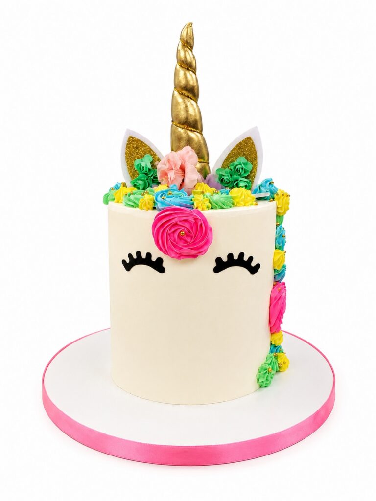 Rainbow Unicorn Birthday Cake