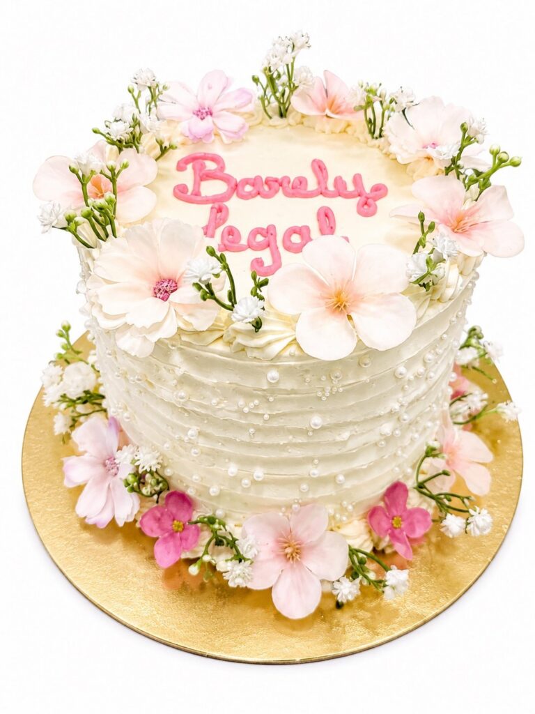 Blush Garden Floral Cake