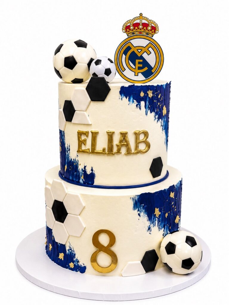 Real Madrid Soccer Birthday Cake