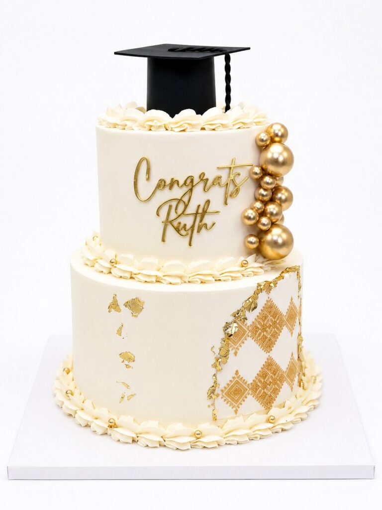 Traditional Inspired Graduation Cake