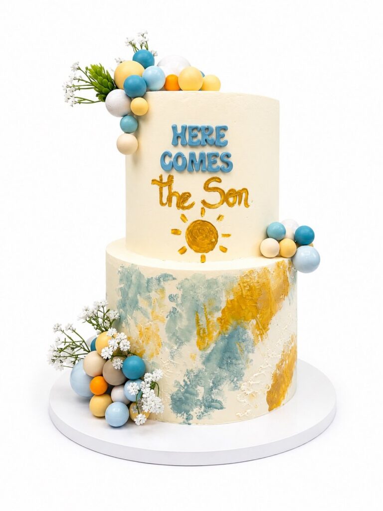 "Here Comes the Son" Cake
