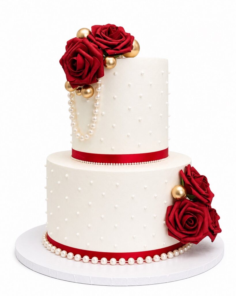 Red Rose Luxury Cake