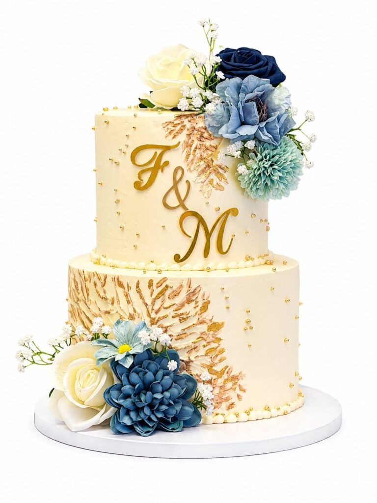 Elegant Floral Wedding Cake