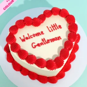 Heart Shaped Mini Message Cake