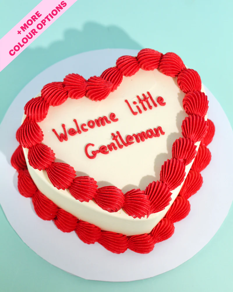 Heart Shaped Mini Message Cake